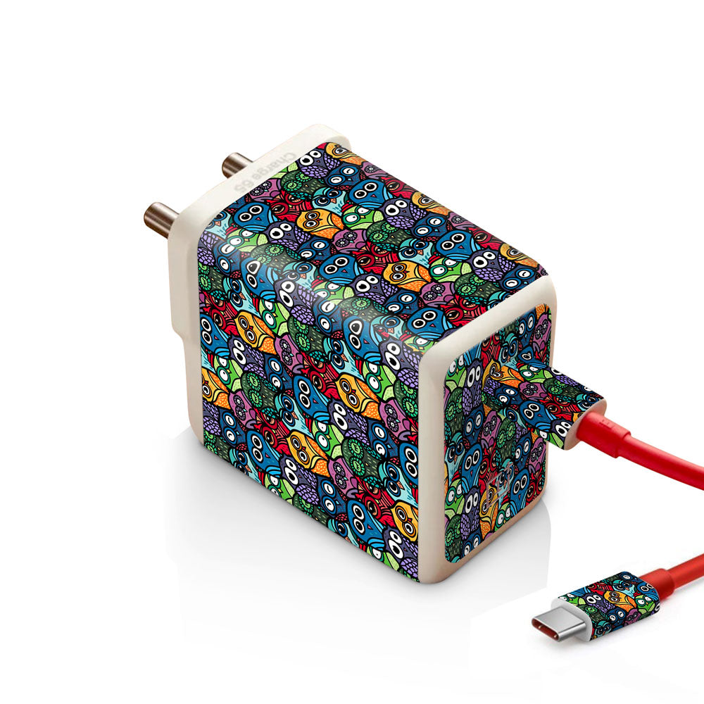 Traditional Owl Pattern - Oneplus Warp 65W Charger skin